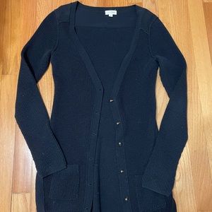Black Long Cardigan
